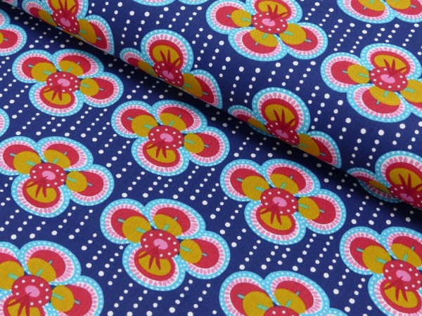 Baumwoll Druck Fabulous Flowers