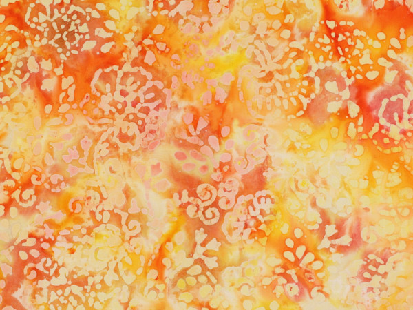 Viskose Druck Batik handgefertigt