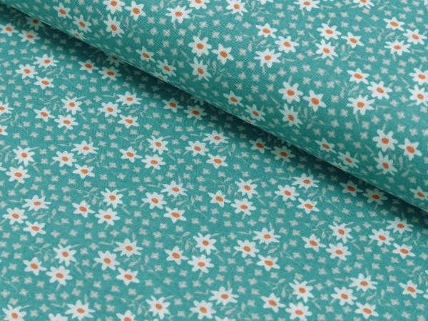 Baumwoll Druck Floral Midinette