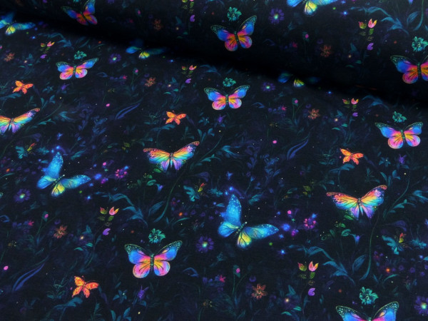 Baumwoll Jersey Digital Druck Magic Butterfly