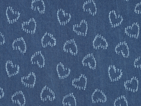 Jeans Jacquard Herzen