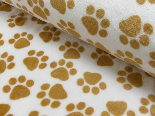 Micro Fleece Druck Pfoten