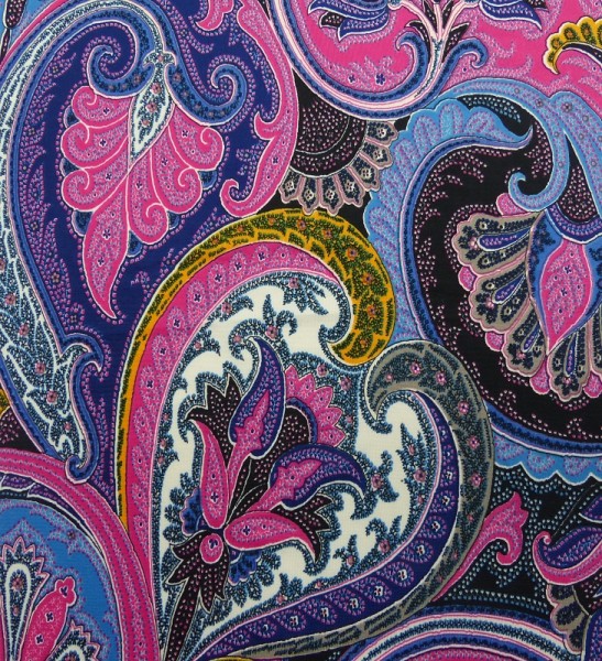 Polyester Jersey Druck Paisley