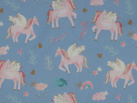 Baumwoll Popeline Digitaldruck Einhorn Baumwoll Popeline Digitaldruck Einhorn