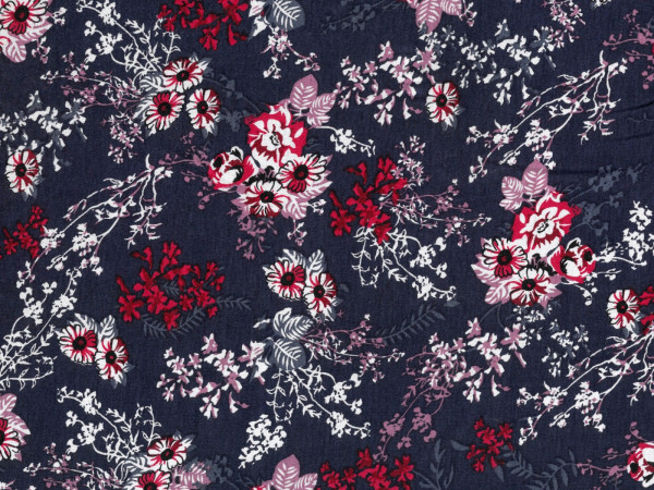 Viskose Druck Blüten