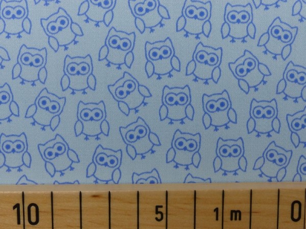 Baumwoll Satin Druck Eule