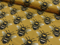 Viskose Digital Druck - Bumblebee Love - BEE BUMBLEBEE Viskose Digital Druck - Bumblebee Love - BEE BUMBLEBEE