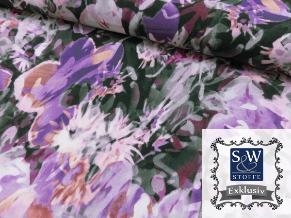 Viscose French Terry Druck Lilac Wonder