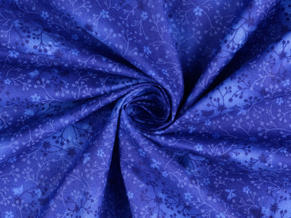 Baumwoll Druck Floral Batik
