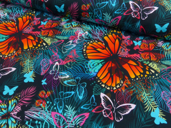 French Terry Digital Druck Butterfly