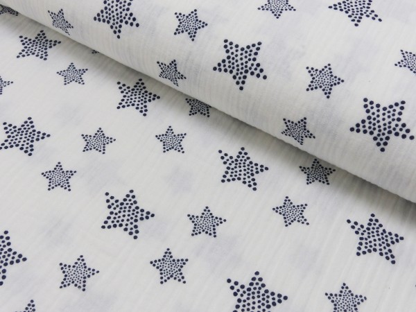 Double Gauze Druck Sterne