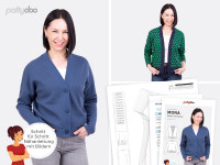 Schnittmuster "Mona" Damen Strickjacke by pattydoo Schnittmuster "Mona" Damen Strickjacke by pattydoo