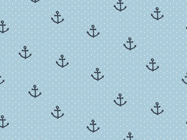 Poplin Druck Baby Maritime