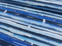 French Terry Druck Blütenblau (Streifen) French Terry Druck Blütenblau (Streifen)