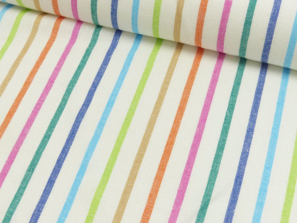 Rayon Leinen Streifen garngefärbt (schmal)