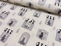 Deko Druck Loneta Katzen am Fenster Deko Druck Loneta Katzen am Fenster