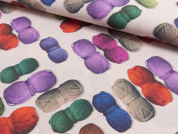 Deko Digital Druck Wolle Stricken