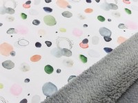 Softshell mit Teddyabseite Aquarell Kiesel Softshell mit Teddyabseite Aquarell Kiesel