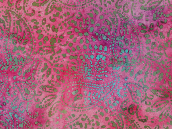 Viskose Druck Batik handgefertigt