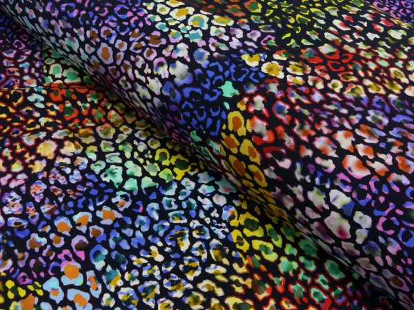 Baumwoll Jersey Digital Druck Colorful Animal