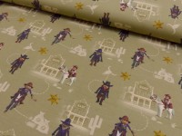 Baumwoll Jersey Digital Druck Playmobil Baumwoll Jersey Digital Druck Playmobil