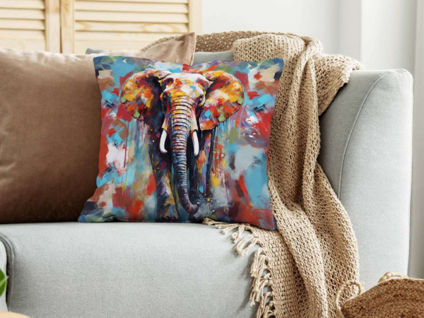 Panel Druck "Elephant" - schwere Webware für Kissen, Taschen etc.