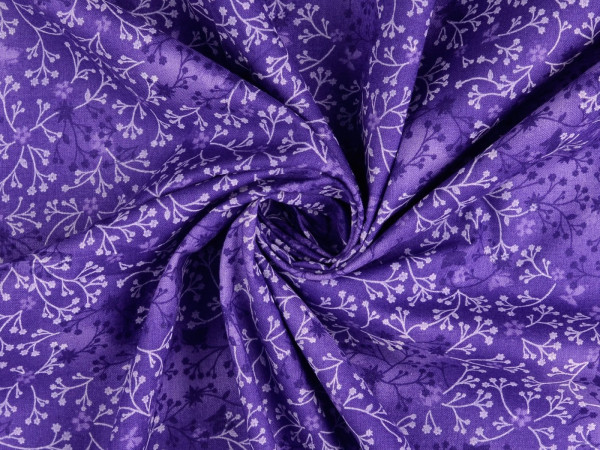 Baumwoll Druck Floral Batik