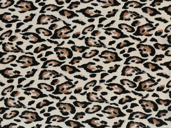 Viskose Twill Druck Leopard