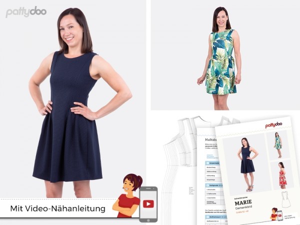 Schnittmuster "Marie" Damen Kleid by pattydoo