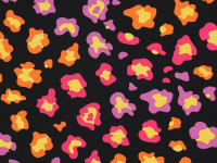 Baumwoll Jersey Druck Leo Glitzer Baumwoll Jersey Druck Leo Glitzer