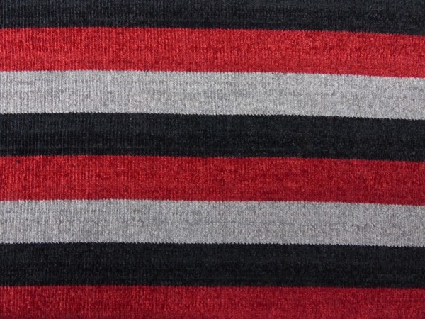 Chenille Strick Streifen