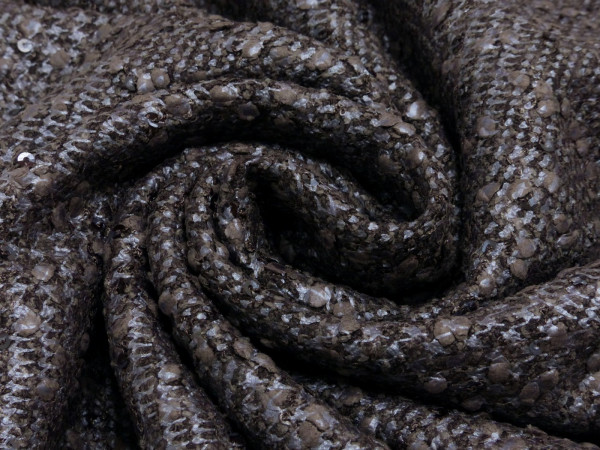 Bouclé mit Pailletten