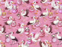 Baumwoll Jersey Digital Druck - Stork Baumwoll Jersey Digital Druck - Stork