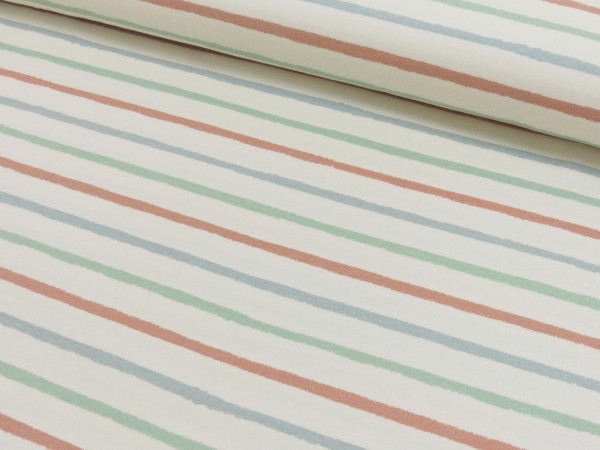 Baumwoll Jersey Digital Druck Under the Sea - Stripes