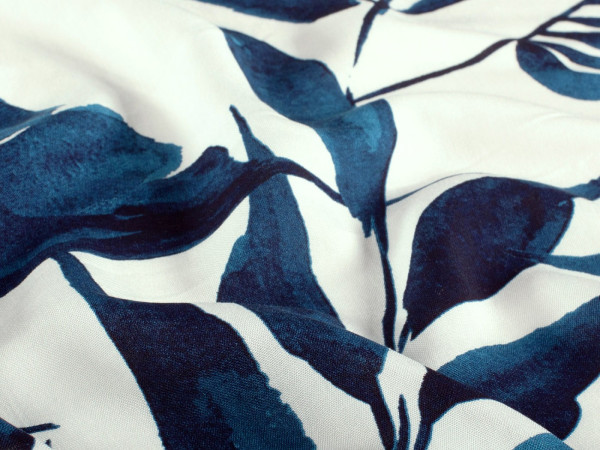 Viskose Druck Blätter