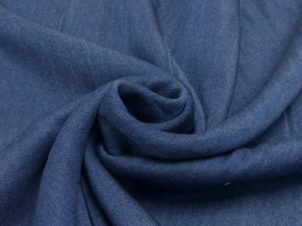 Chambray Viskose Jeansoptik