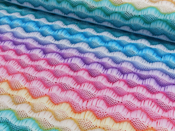 Baumwoll Jersey Digital Druck Regenbogen