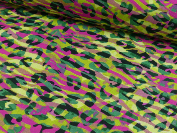 Baumwoll Jersey Digital Druck Leo und Zebra