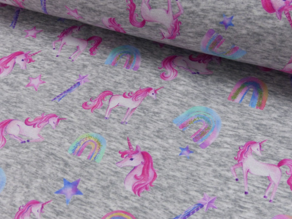 Alpenfleece Druck Unicorn