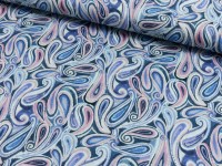Baumwoll Stretch Digitaldruck Paisley Baumwoll Stretch Digitaldruck Paisley