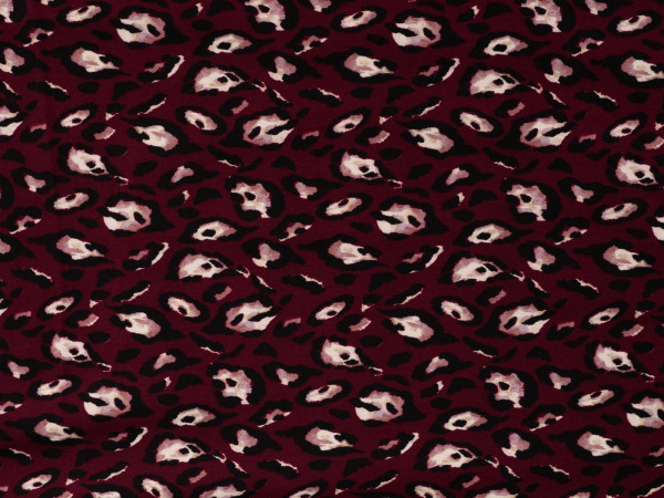 Viskose Twill Druck Leopard