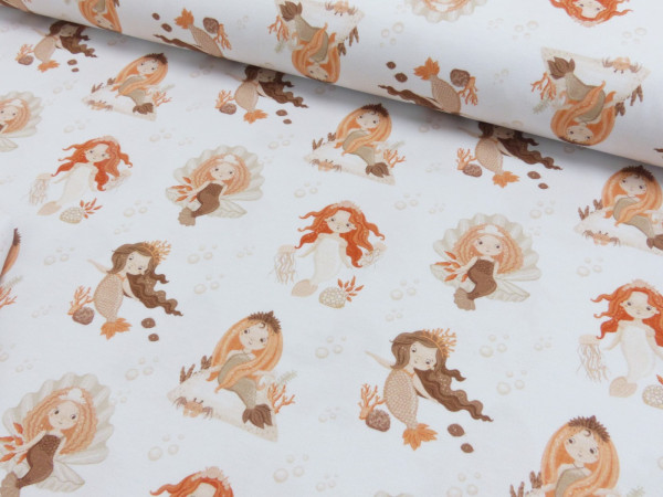 Baumwoll Jersey Digital Druck Ocean Dreams - Meerjungfrauen