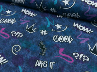 French Terry Druck Graffiti GIRLS by Jessy Sewing French Terry Druck Graffiti GIRLS by Jessy Sewing