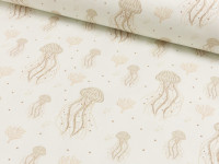 Baumwoll Jersey Digital Druck Ocean Dreams - Quallen Baumwoll Jersey Digital Druck Ocean Dreams - Quallen