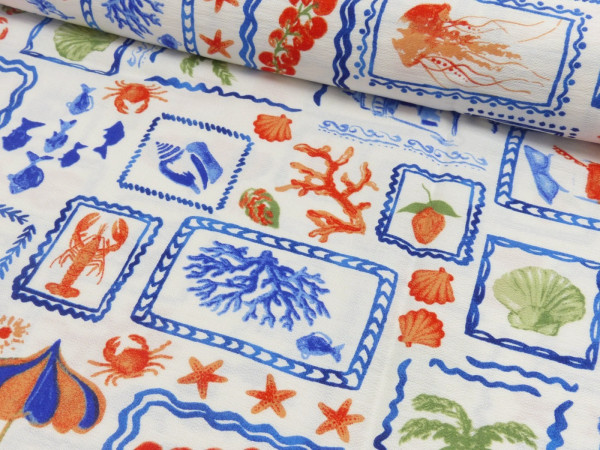 Viskose Druck Maritim