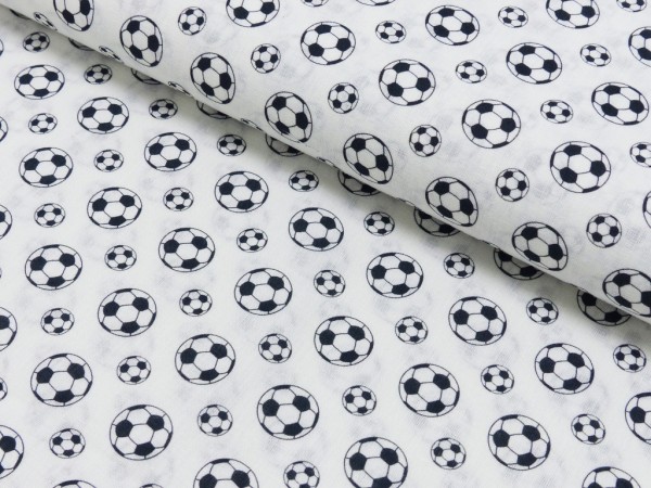 Baumwoll Druck Fußball