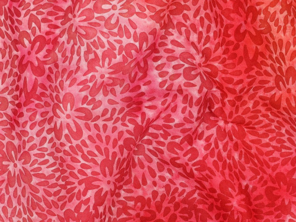 Viskose Druck Batik handgefertigt