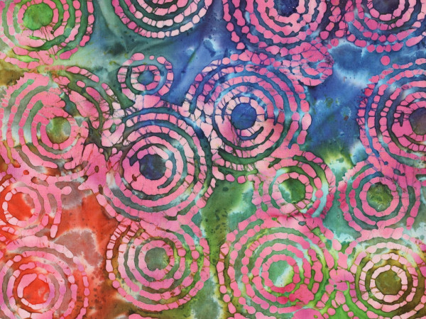 Baumwoll Druck Batik handgefertigt