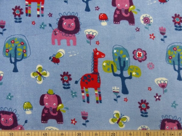 Microfleece Druck Zoo