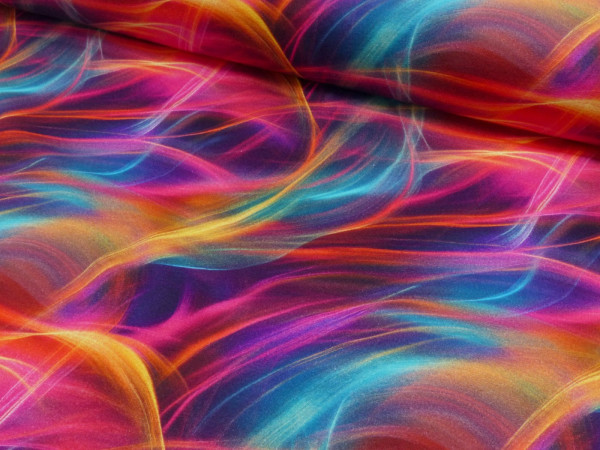 French Terry Digital Druck Waves